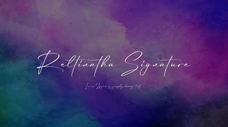 Reltinatha Signature Font