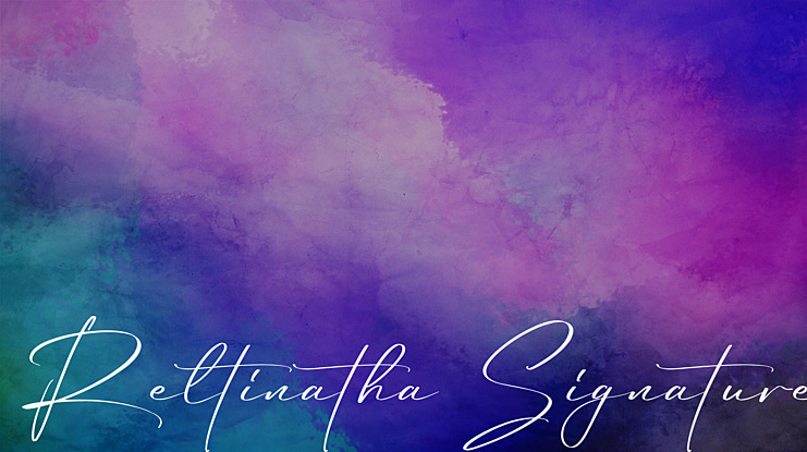 Reltinatha Signature Font