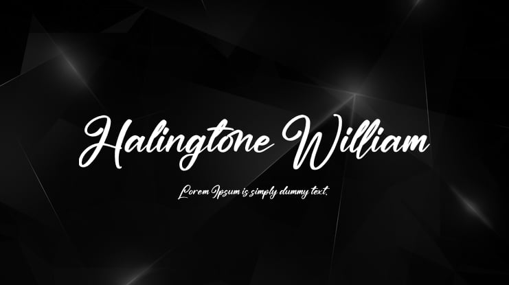 Halingtone William Font