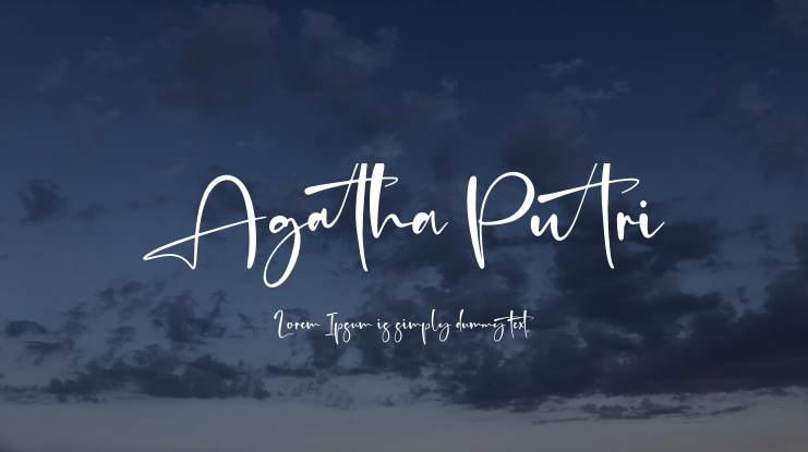 Agatha Putri Font