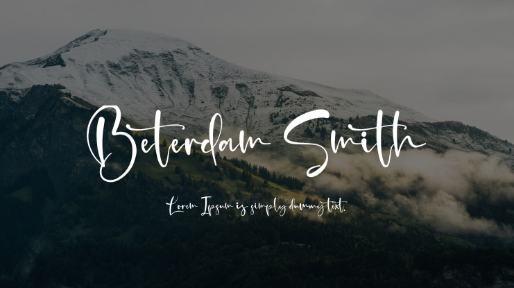 Beterdam Smith Font