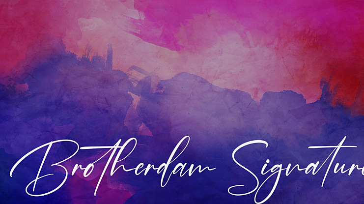 Brotherdam Signature Font