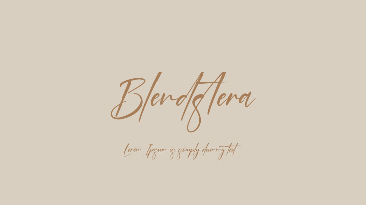 Blendstera Font
