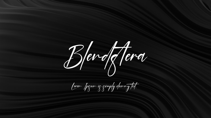 Blendstera Font