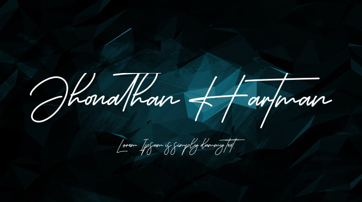 Jhonathan Hartman Font
