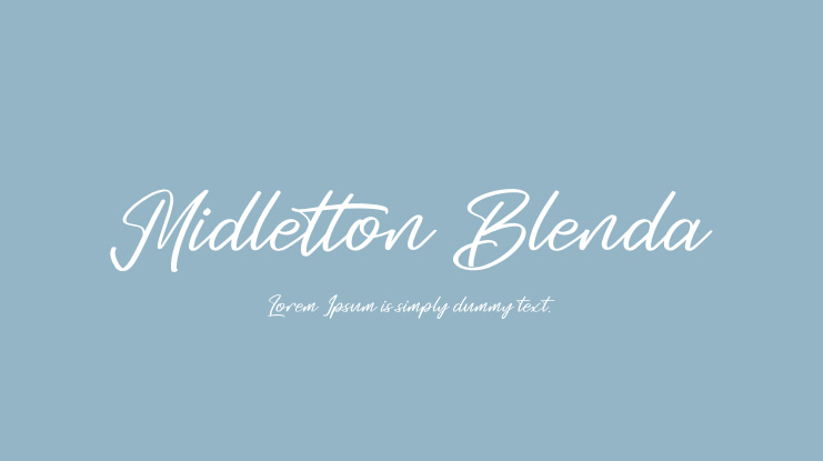 Midletton Blenda Font