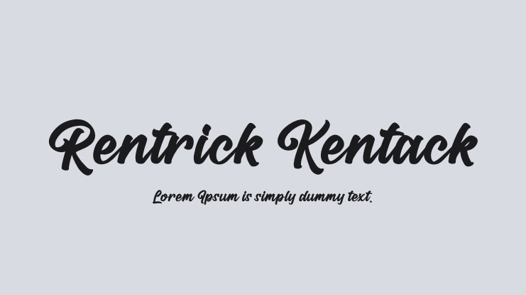 Rentrick Kentack Font