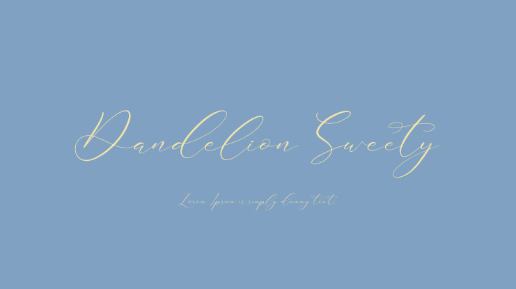 Dandelion Sweety Font