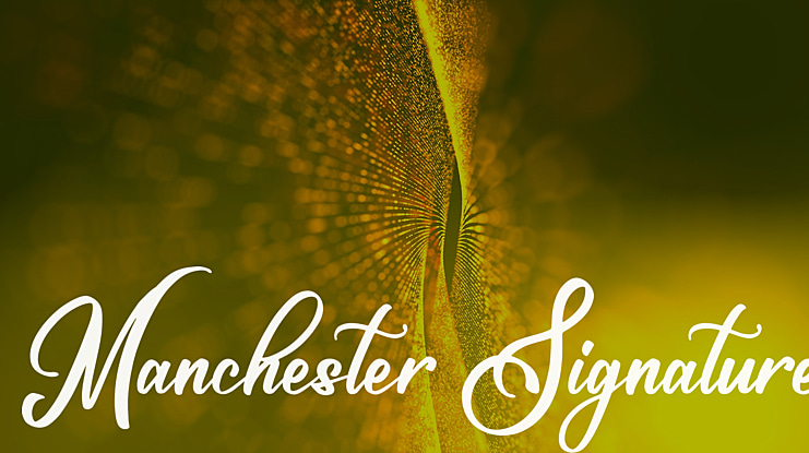 Manchester Signature Font