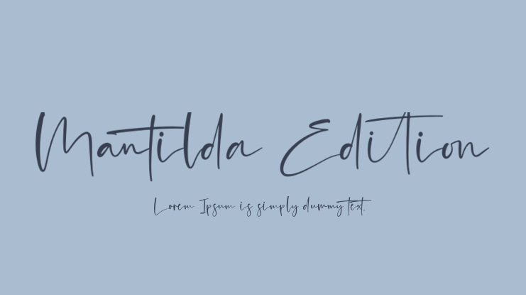 Mantilda Edition Font