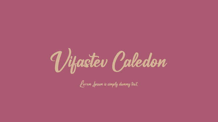 Vifastev Caledon Font