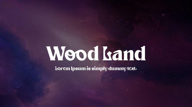 Wood Land Font