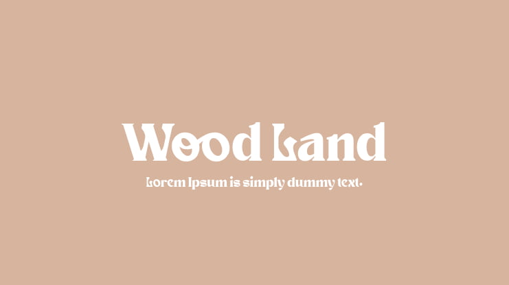 Wood Land Font
