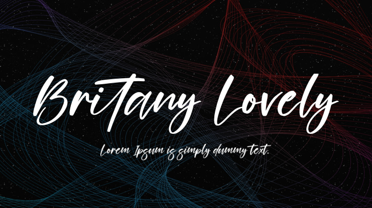 Britany Lovely Font