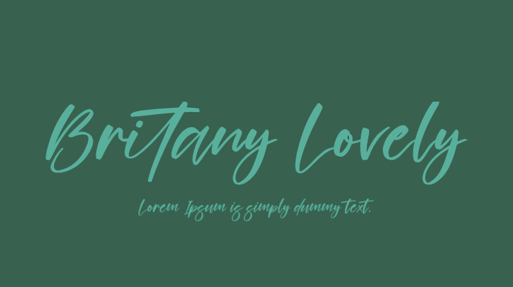 Britany Lovely Font
