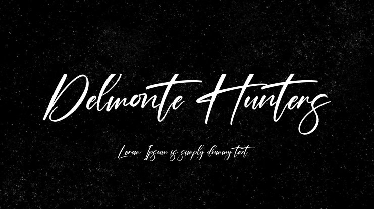 Delmonte Hunters Font
