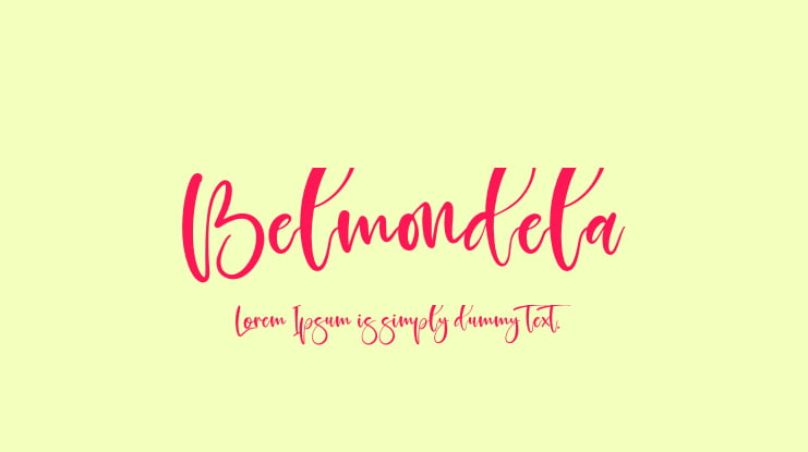 Belmondela Font