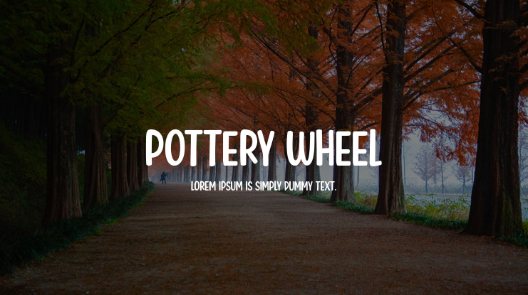 Pottery Wheel Font