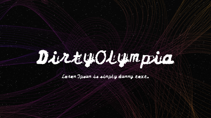 DirtyOlympia Font