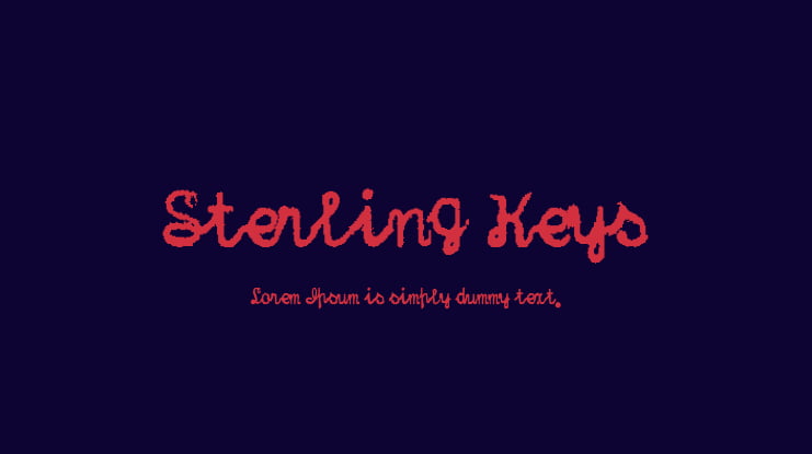 Sterling Keys Font