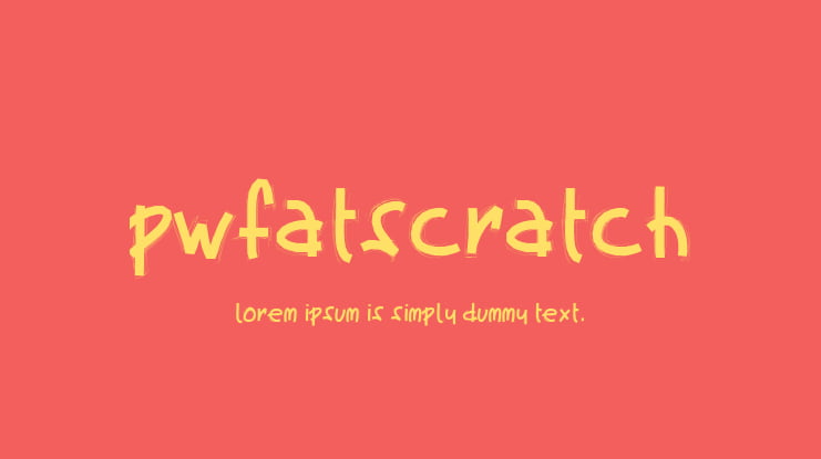 PWFatscratch Font