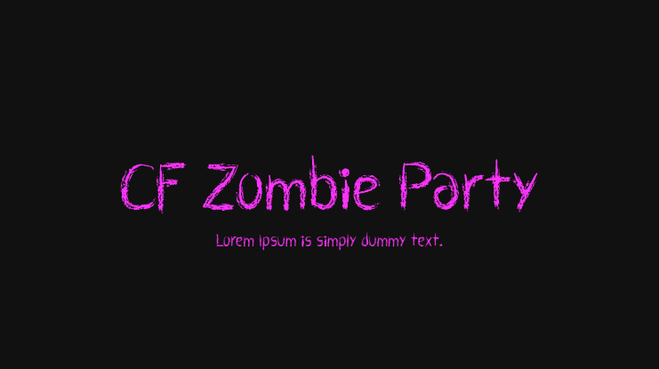 CF Zombie Party Font