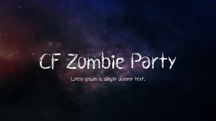 CF Zombie Party Font
