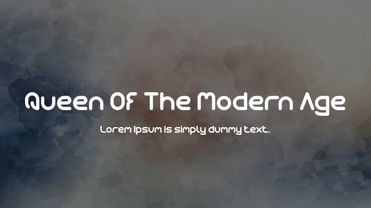 Queen Of The Modern Age Font Family