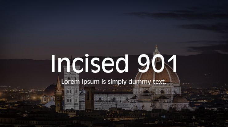 Incised 901 Font Family