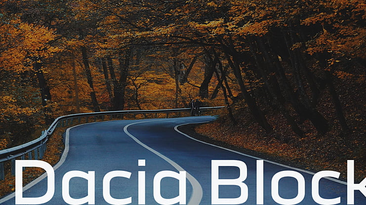 Dacia Block Font Family