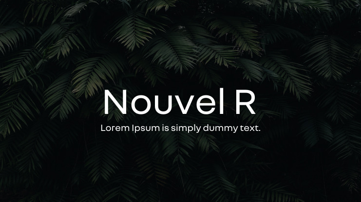 Nouvel R Font
