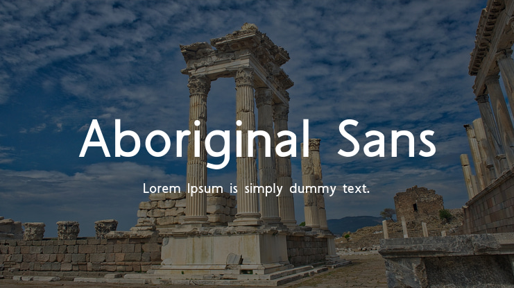 Aboriginal Sans Font Family