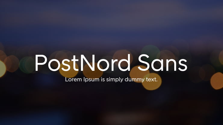 PostNord Sans Font Family