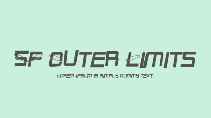SF Outer Limits Font Family