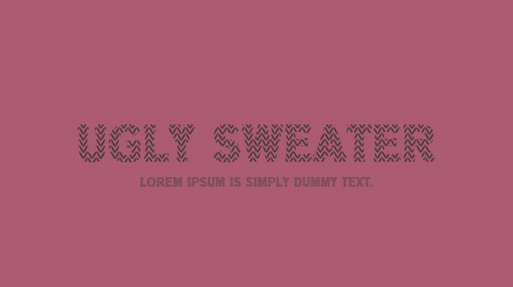 Ugly Sweater Font