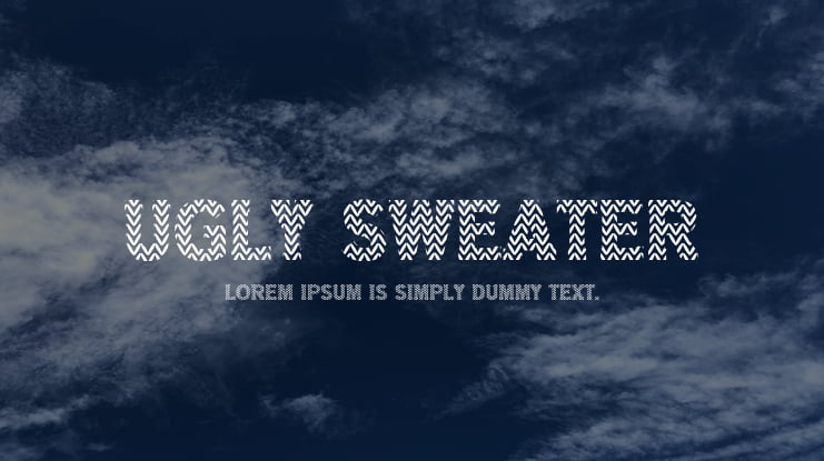 Ugly Sweater Font