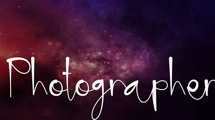 Photographer Font