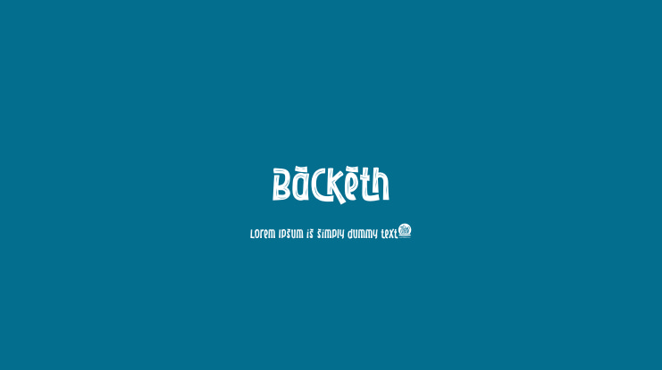 Backeth Font