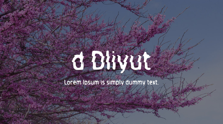 d Dliyut Font