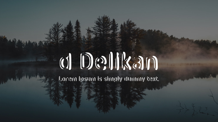 d Delikan Font