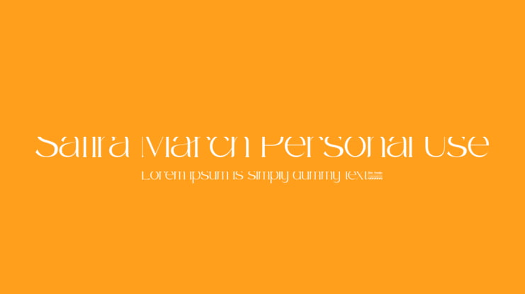 Safira March Personal Use Font