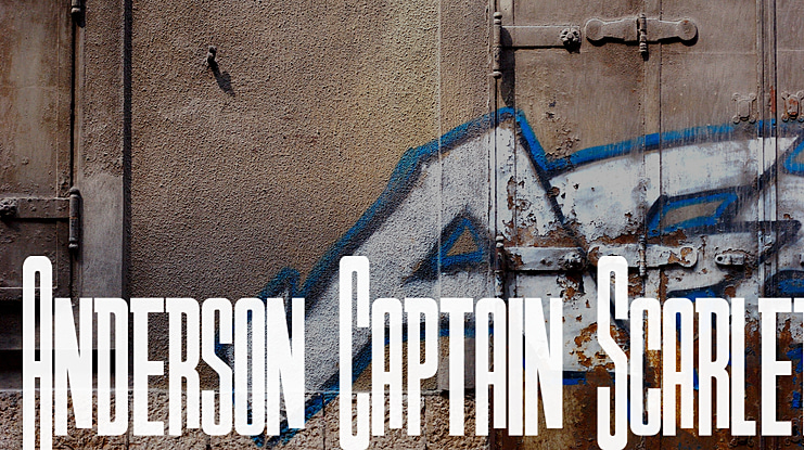 Anderson Captain Scarlet Font