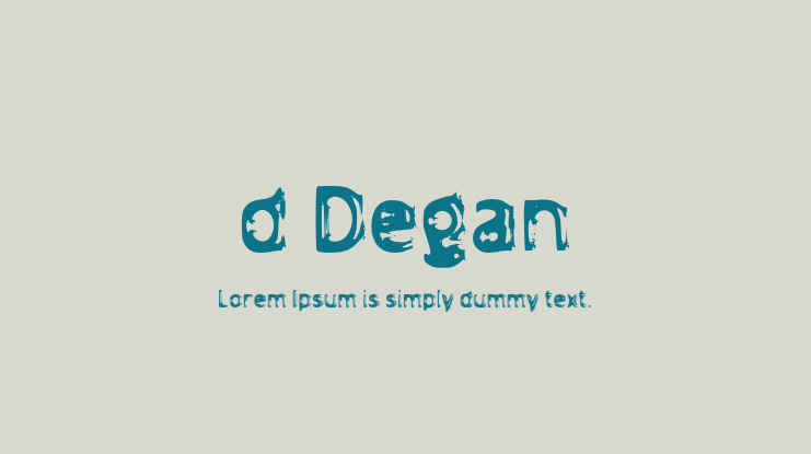 d Degan Font