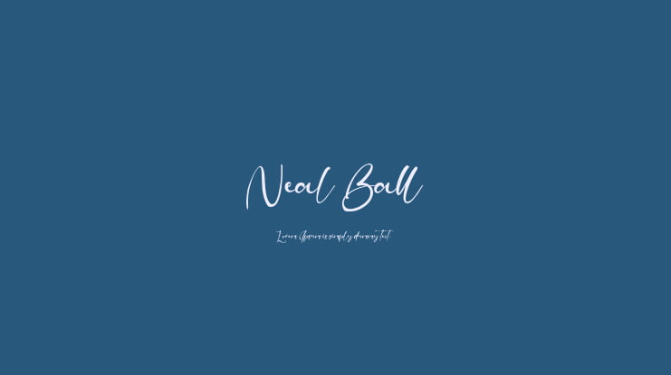 Neal Ball Font