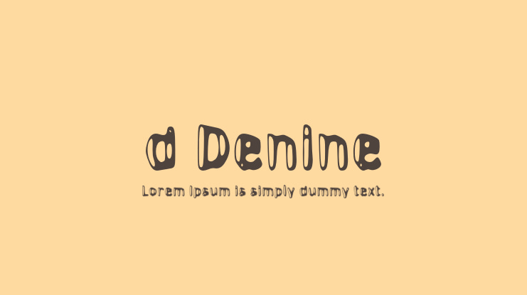 d Denine Font
