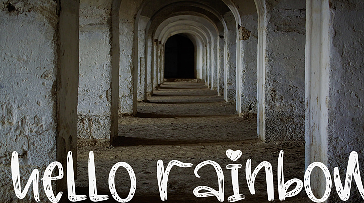 Hello Rainbow Font