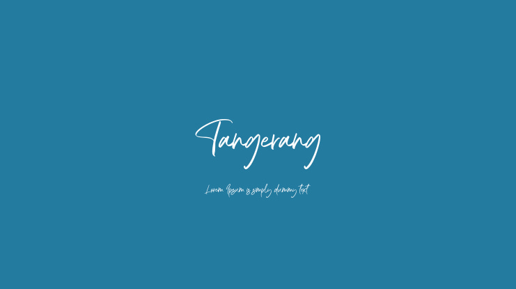 Tangerang Font