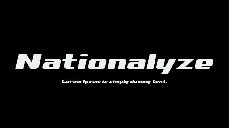 Nationalyze Font