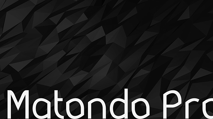 Matondo Pro Font