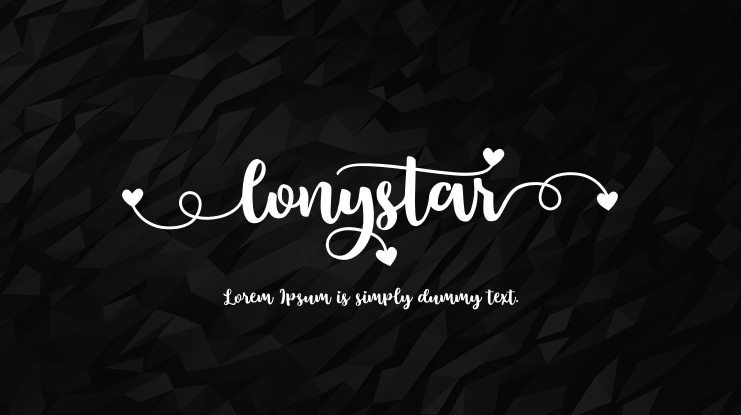 Lonystar Font